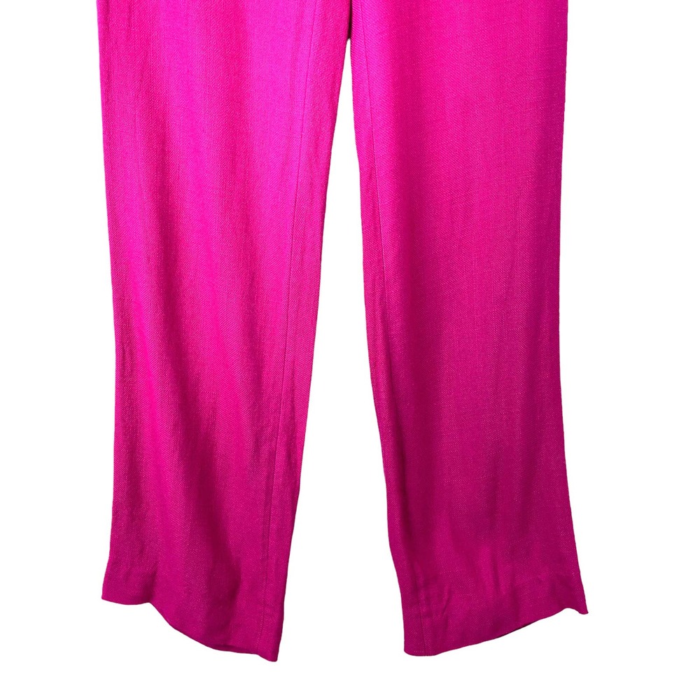 Kate Spade Stargazer viscose hot pink pants Sz 4 magenta fuchsia pink - Picture 6 of 9